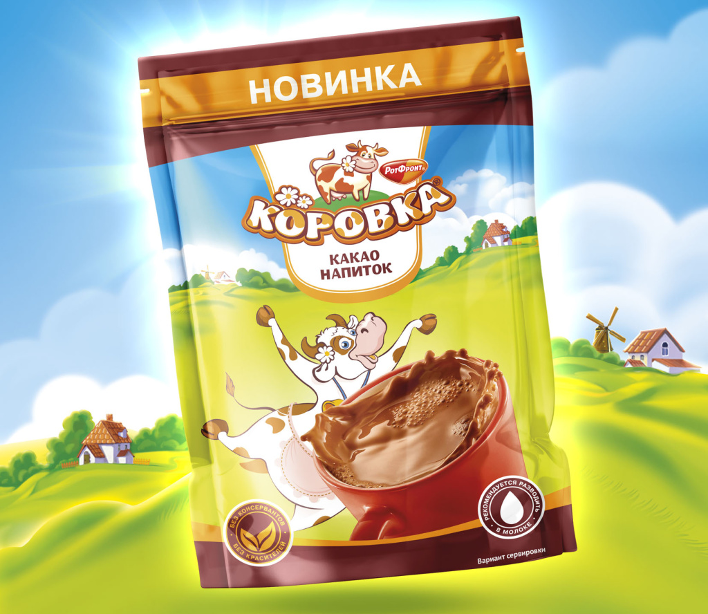 растворимый какао-напиток «Коровка»