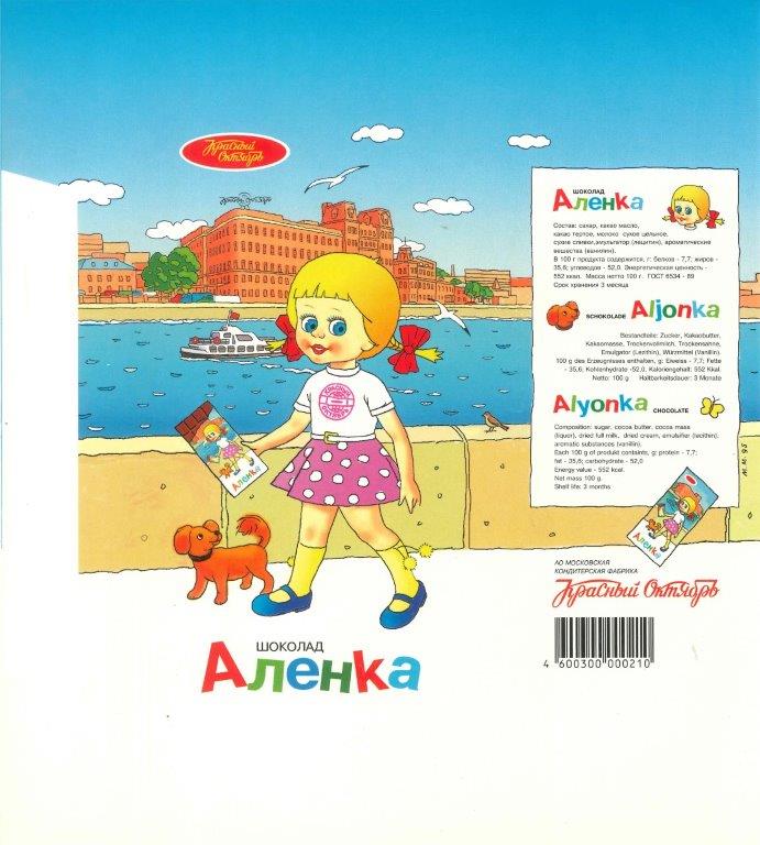 7 Упаковка шоколада Алёнка 1994-1996 гг..jpg