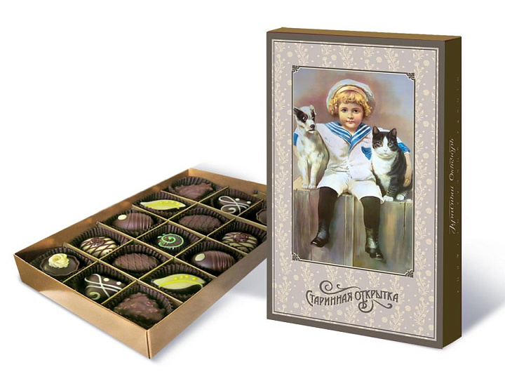 Набор шоколадных конфет «Старинная открытка»