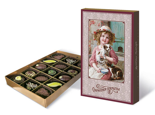 Набор шоколадных конфет «Старинная открытка»