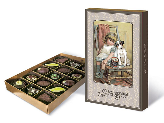 Набор шоколадных конфет «Старинная открытка»