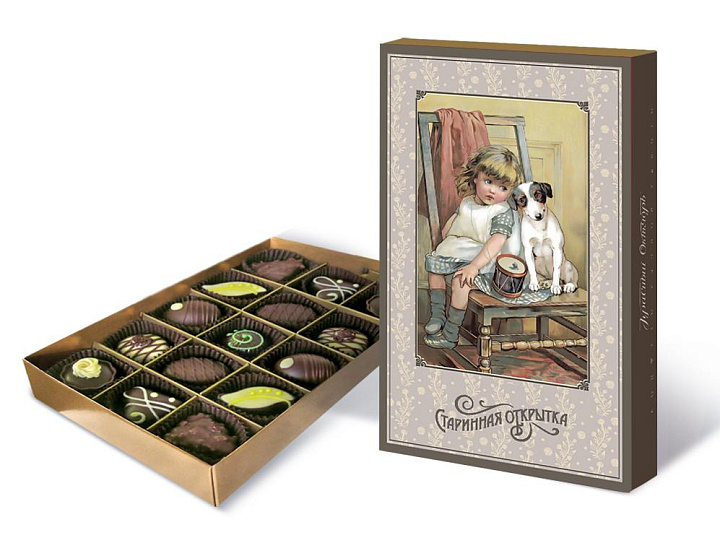 Набор шоколадных конфет «Старинная открытка»