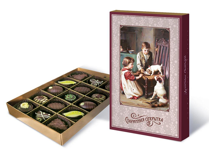 Набор шоколадных конфет «Старинная открытка»