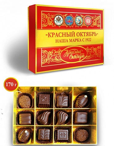 Набор шоколадных конфет «Красный Октябрь»