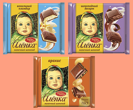 Шоколад «Алёнка» — два новых вкуса и квадратный формат