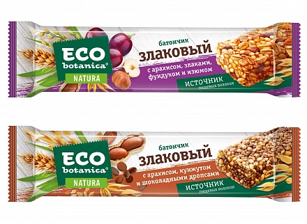 Злаковые батончики – полезный перекус от бренда «ECO-Botanica»