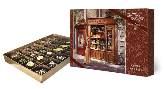 Набор шоколадных конфет «Старинная открытка» «Лавка Эйнема. Лето»
