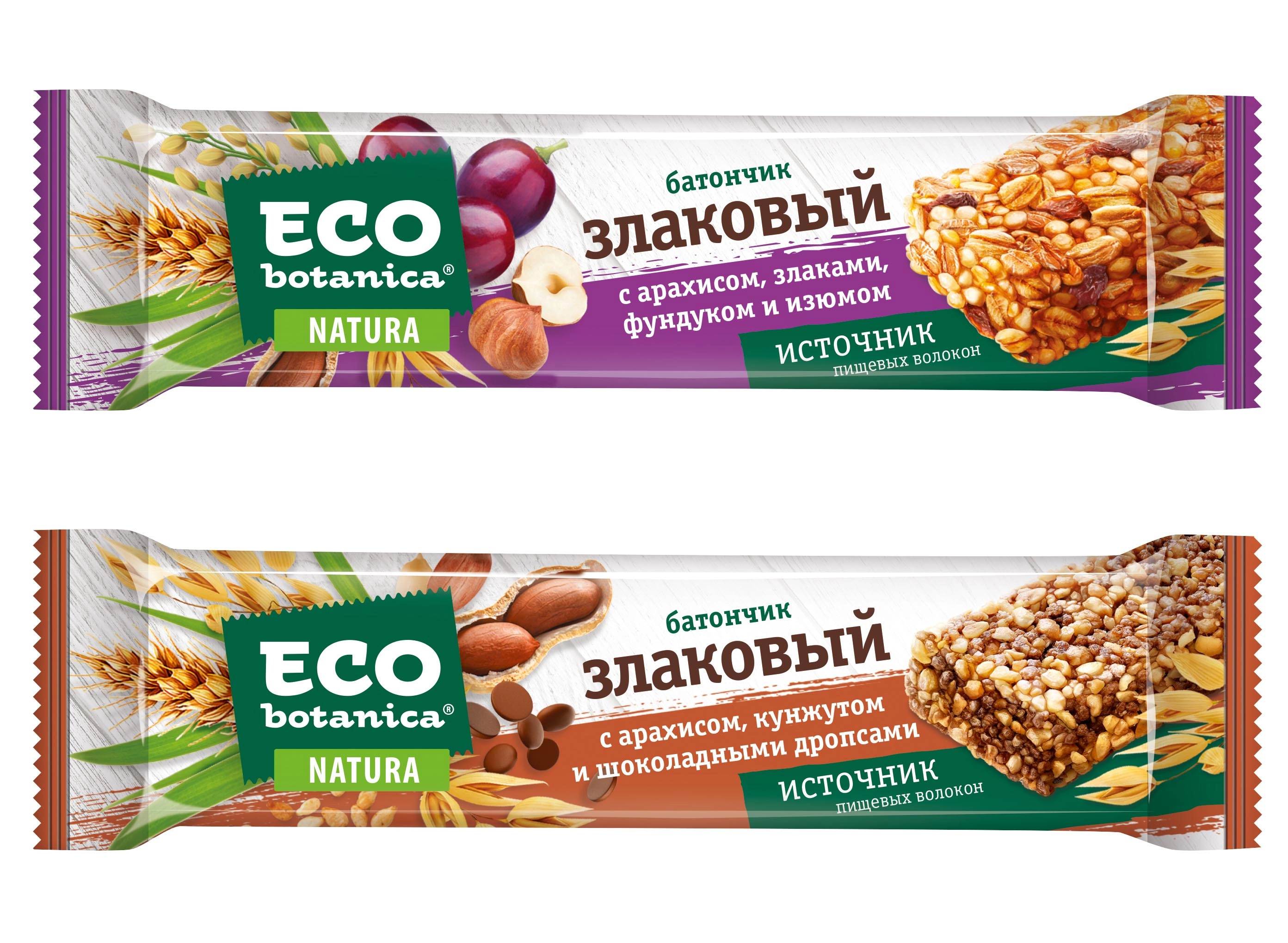 Злаковые батончики – полезный перекус от бренда «ECO-Botanica»